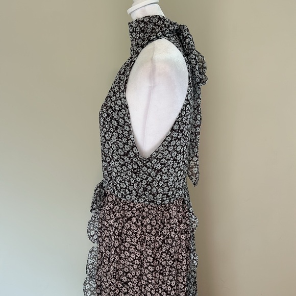 Sabina Musayev Floral-Print Tiered Gown New Size Small - Picture 10 of 13